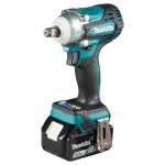 Makita boulonneuse sans fil 18v / 5ah, avec 2 batterie et chargeur, makpac - dtw300rtj