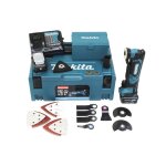 Makita découpeur - ponceur multifonctions 10, 8v, 2x batterie 4ah, chargeur dc10sb - tm30dsmjx5 Makita découpeur - ponceur multifonctions 10, 8v, 2x batterie 4ah, chargeur dc10sb - tm30dsmjx5