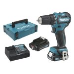 Makita df332dsaj - set perceuse visseuse li - ion 10. 8v (2x batterie 2, 0ah) dans mallette - moteur ...