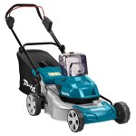 Makita dlm460pt2 tondeuse � gazon marcher derri�re un tracteur tondeuse batterie noir, bleu, gris