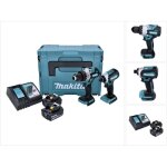 Makita - dlx 2432 tj kit s�ns fil ddf 486 perceuse - visseuse + dtd 153 visseuse � chocs + 2x batteries ...