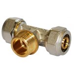 T� m�le � compression pour tube multicouche - m15x21 - diam 16 mm boutte