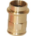 Mamelon bronze femelle cuivre Ø 12 taraud� femelle Ø 15 / 21 viega