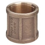 Manchon bronze femelle / femelle 12 / 17 viega