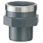 Manchon pvc pression � coller - diam�tre63 - filetage 50 / 60 codital
