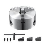 Mandrin de tour � 3 m�choires - vevor - mandrin de tour � 3 m�choires � auto - centrage 160 mm pour tours ...