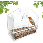 Mangeoire à oiseaux en acrylique transparent avec ventouses, grande capacité pour oiseaux sauvages d'extérieur ... Mangeoire à oiseaux en acrylique transparent avec ventouses, grande capacité pour oiseaux sauvages d'extérieur ...