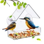 Mangeoire à oiseaux marketavec fenêtre en verre, table sauvage transparente, rajeunissement de la maison, ... Mangeoire à oiseaux marketavec fenêtre en verre, table sauvage transparente, rajeunissement de la maison, ...