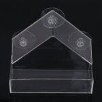 Mangeoire a oiseaux suspendue avec fenêtre en verre transparent, pour table d'hôtel, graines de cacahuètes, ... Mangeoire a oiseaux suspendue avec fenêtre en verre transparent, pour table d'hôtel, graines de cacahuètes, ...