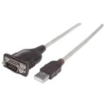 Manhattan 151849 c�ble s�rie noir 1, 8 m usb serial / com / rs232 / db9
