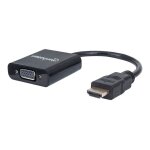Manhattan hdmi to vga converter cable, 1080p, 30cm, male to female, micro - usb power input port for ...