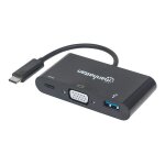 Manhattan usb - c 3 - port hub / dock, usb - c to usb - a, usb - c and vga, 5 gbps (usb 3. 2 gen1 aka ...