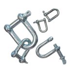 Manilles droites en acier zingue de 14 mm Manilles droites en acier zingue de 14 mm