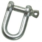 Manille droite galvanis�e 5 mm 3 / 16  usage domestique