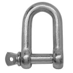 Manille droite standard acier zingu� viso Ø8 - man8e
