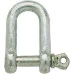 Manille piton � oeil - acier zingu� - diam�tre fil 6 mm - vendu par 1