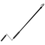 Manivelle de store retractable, ergonomique, noire, durable, ideale pour les camping - cars, 1 piece(62, ...