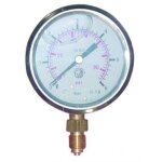 Mano fil. 1 / 2  radial 0 - 10bars d100 inox