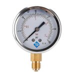 Manometre basse pression 0 - 2 bar, 0 - 30 psi 1 / 4 pouce 68 mm cadran manometre hydraulique manometre ...