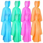 Manteau impermable pour enfants, veste poncho de pluie portable et rutilisable, pack familial avec ...