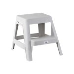 Marche pieds 2 marches - blanc mouchet� novap