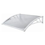 Marquise polycarbonate blanche 80 x120cm werka pro