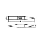 Marteau de forge � piquer les soudures 430 avec manche en fr�ne mob