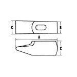 Marteau rivoir manche bois fr�ne mob - t�te de 30 mm