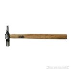 Marteau de tapissier panne en travers manche bois dur 110 g