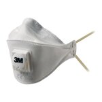 Masque de protection respiratoire aura 9312 + ffp1 / v nr d avec valve d'expiration, pliable 3m (par ...
