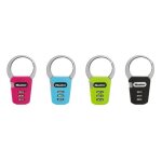 Master lock 1550eurdcol cadenas � combinaison avec mousqueton, couleur al�atoire, 7, 1 x 8, 4 x 1, 2 ...