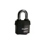 Master lock 6127eurd cadenas en acier lamin avec protection thermoplastique 67 mm anse 35 mm