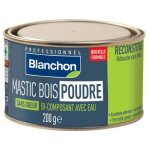 Mastic bois poudre - bi - composant avec eau - sans odeur - ch�ne clair - 200g blanchon