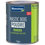 Mastic bois poudre - bi - composant avec eau - sans odeur - ch�ne rustique - 1kg blanchon