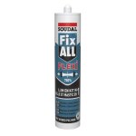 Mastic - colle polym�re hybride fix all flexi noir cartouche 290ml - soudal - 105031