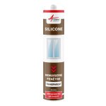 Mastic silicone fentre menuiserie tanchit transparent 300 ml x 1