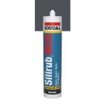 Mastic silicone neutre - gris terre d'ombre 7022 - 300ml - silirub neo5 - par 24 soudal