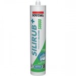 Mastic silicone sanitaire monocomposant - 300 ml - silirub + s8800 - blanc soudal
