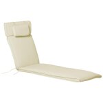 Matelas bain de soleil d�houssable - coussin de transat - matelas de chaise longue - 198 x 53 x 5 cm ...