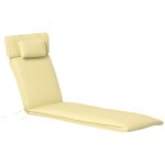 Matelas bain de soleil d�houssable - coussin de transat - matelas de chaise longue - 198 x 53 x 5 cm ...