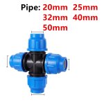 Mathiateur d'eau en pvc pe de 20 / 25 / 32 / 40 / 50mm, connecteur de valve rapide en plastique, raccords ...