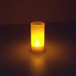 Mauk led photophore avec tasse dans le lait verre look 1485