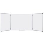 Maxiburo - tableau triptyque blanc laqu� trio maya 60 x 90 cm bi - office