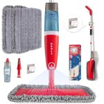 Mdy - balai pulvrisateur pour nettoyage des sols avec 4 tampons lavables en microfibre humide et sec ...