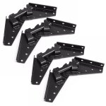 Mcanisme d'angle rglable a 3 positions, charnire en mtal et acier noir pour meubles de literie, canap ...