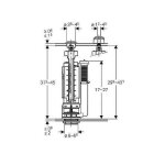 M�canisme wc geberit type 290 - 380 dt - soupape type 290 dt