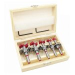 Mches bois, coffret de 5 (15 - 35 mm) fraise bois faonner jeu de forets  positionnement ajustable, ...