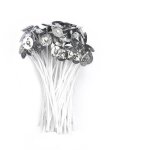 M�ches de bougies cir�es (10 cm) 100 pcs blanc