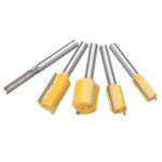 Mèche de routeur à tige 1 / 4, 5 pièces, facile à utiliser, fonctionnement efficace, coupe affleurante, ... Mèche de routeur à tige 1 / 4, 5 pièces, facile à utiliser, fonctionnement efficace, coupe affleurante, ...