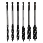 Mches de tarire 8  16mm, 6 pices, coupe du bois, pointe brad, foret hlicodal, tige hexagonale  ...